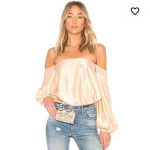 Nolita Silk Off Shoulder Top
